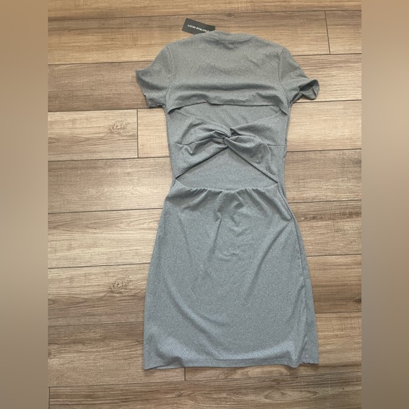 Gray Dress with Back cutout - Picture 2 of 2